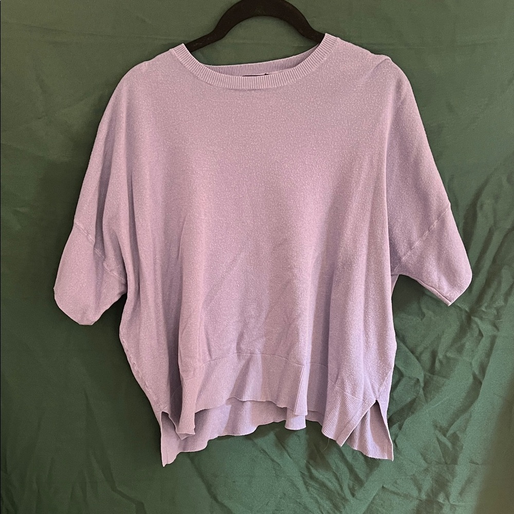 Splendid Lilac Short Sleeve Top